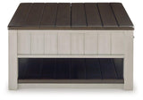 Side profile of Darborn Lift-Top Coffee Table