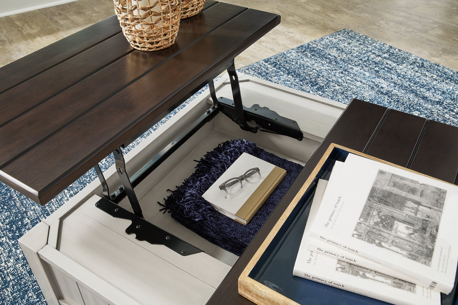 Darborn Gray/Brown Coffee Table with 2 End Tables