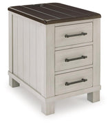 Darborn Gray/brown Chairside End Table - Ella Furniture