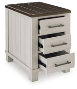 Darborn Gray/brown Chairside End Table - Ella Furniture