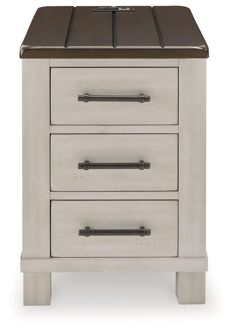 Darborn Chairside End Table head-on view