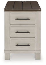 Darborn End Table angled closed view