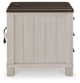 Darborn Gray/brown Chairside End Table - Ella Furniture