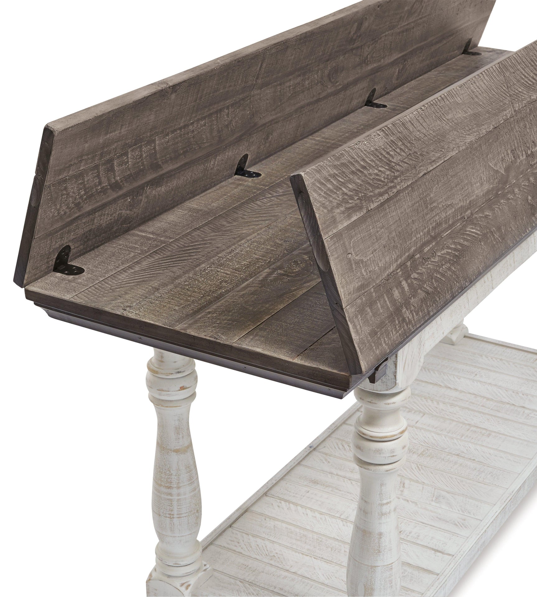 Table dimensions diagram for Havalance sofa console table