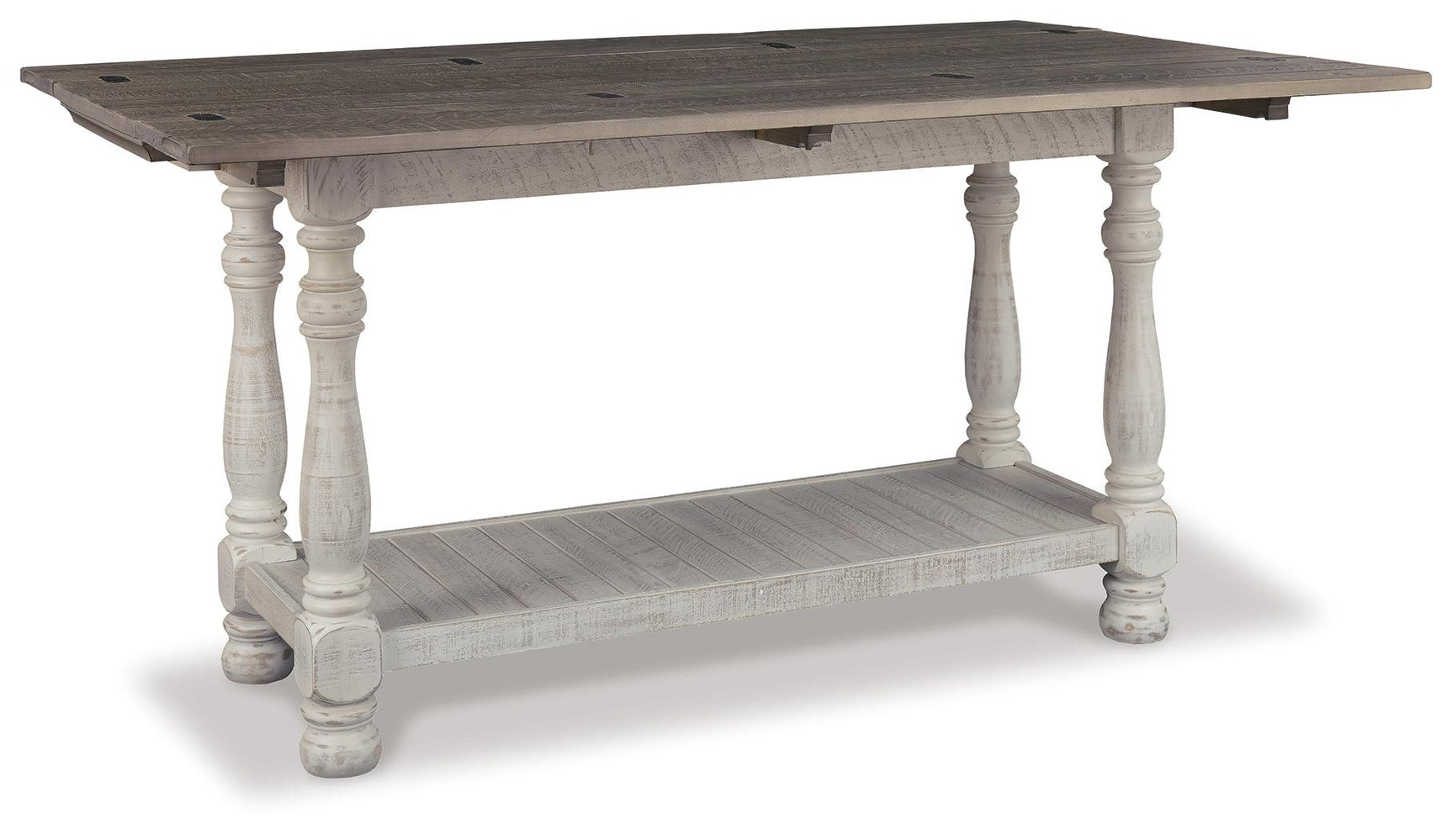 Havalance flip-top open showing expanded table surface