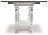 Top-down view of Havalance sofa console table