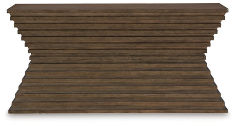 Hannodream sofa table side view showing profile
