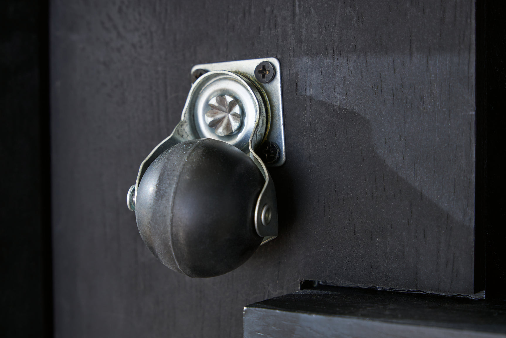 Close-up of warm brown glazed wood-tone finish