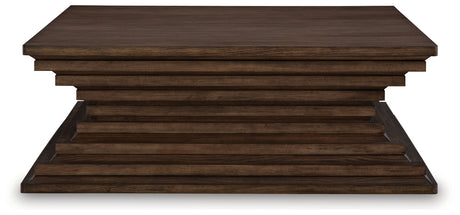 Top view of Hannodream Coffee Table showing surface area and finish