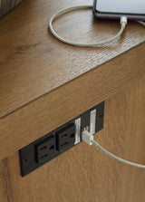 Brinstead Chairside End Table USB charging port detail