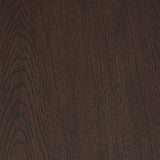 Breckington Dark Brown End Table front view with doors closed