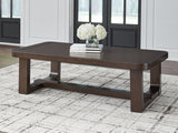 Breckington Coffee Table angled shot showing thickness