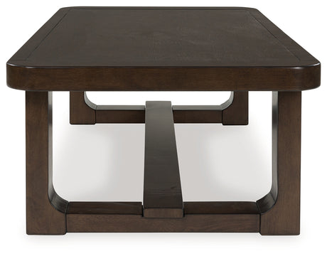 Breckington Coffee Table close-up of wood pattern