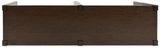 Top view of Breckington dark brown sofa table