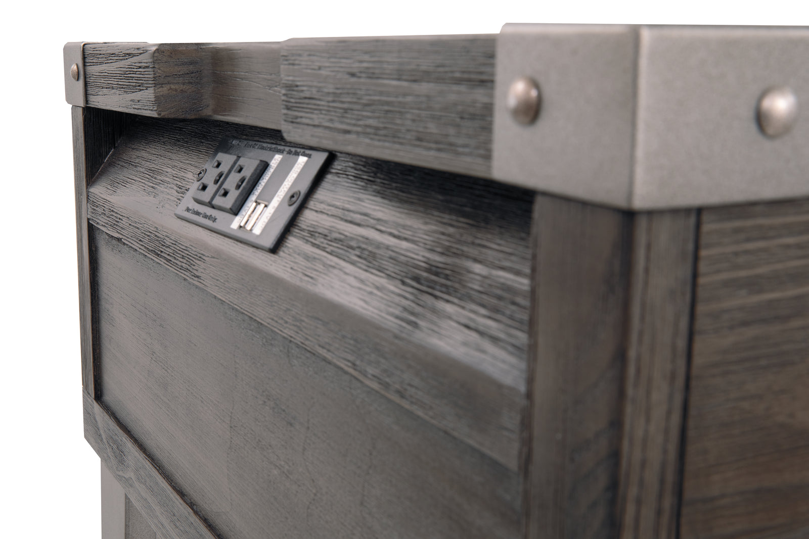 Todoe Dark Gray Coffee Table with 2 End Tables
