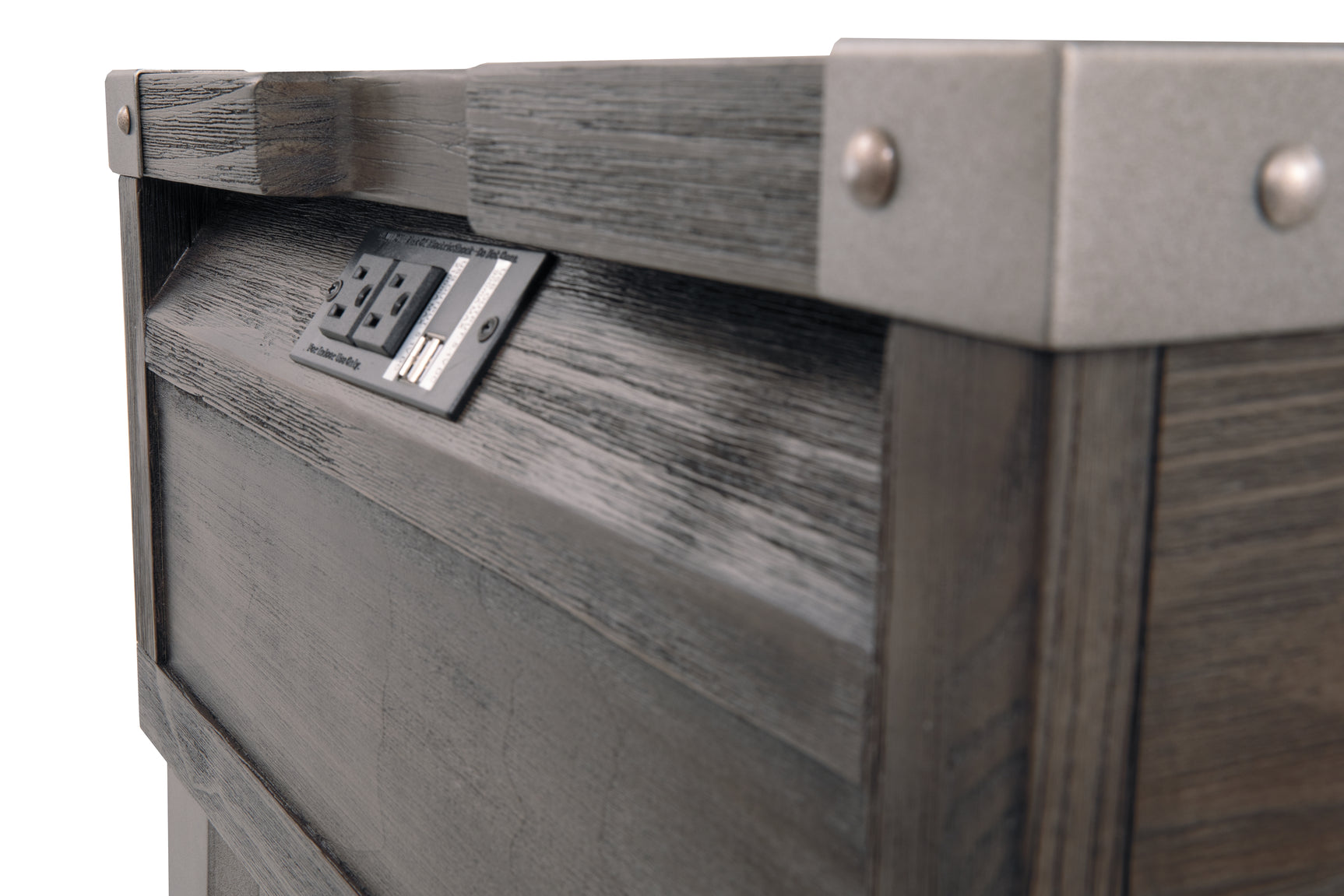 Todoe Dark Gray Coffee Table with 1 End Table