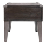 Side view of Todoe end table