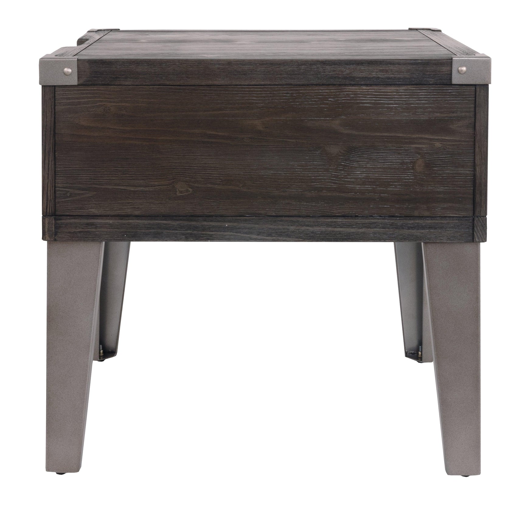 Side view of Todoe end table