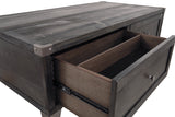 Todoe Dark Gray Coffee Table with 1 End Table