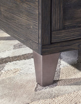 Todoe Dark Gray Coffee Table with 1 End Table