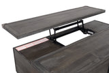 Todoe Dark Gray Coffee Table with 1 End Table