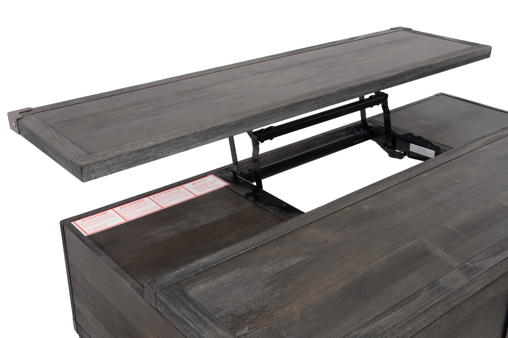 Todoe Dark Gray Coffee Table with 1 End Table