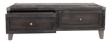 Todoe Coffee Table head-on view with drawers open