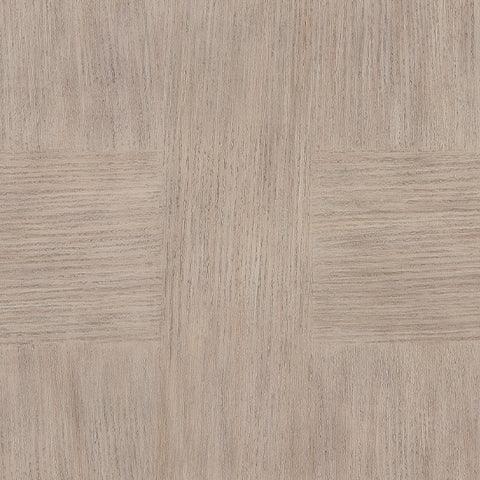 Jorlaina Light Grayish Brown End Table close-up of finish and base