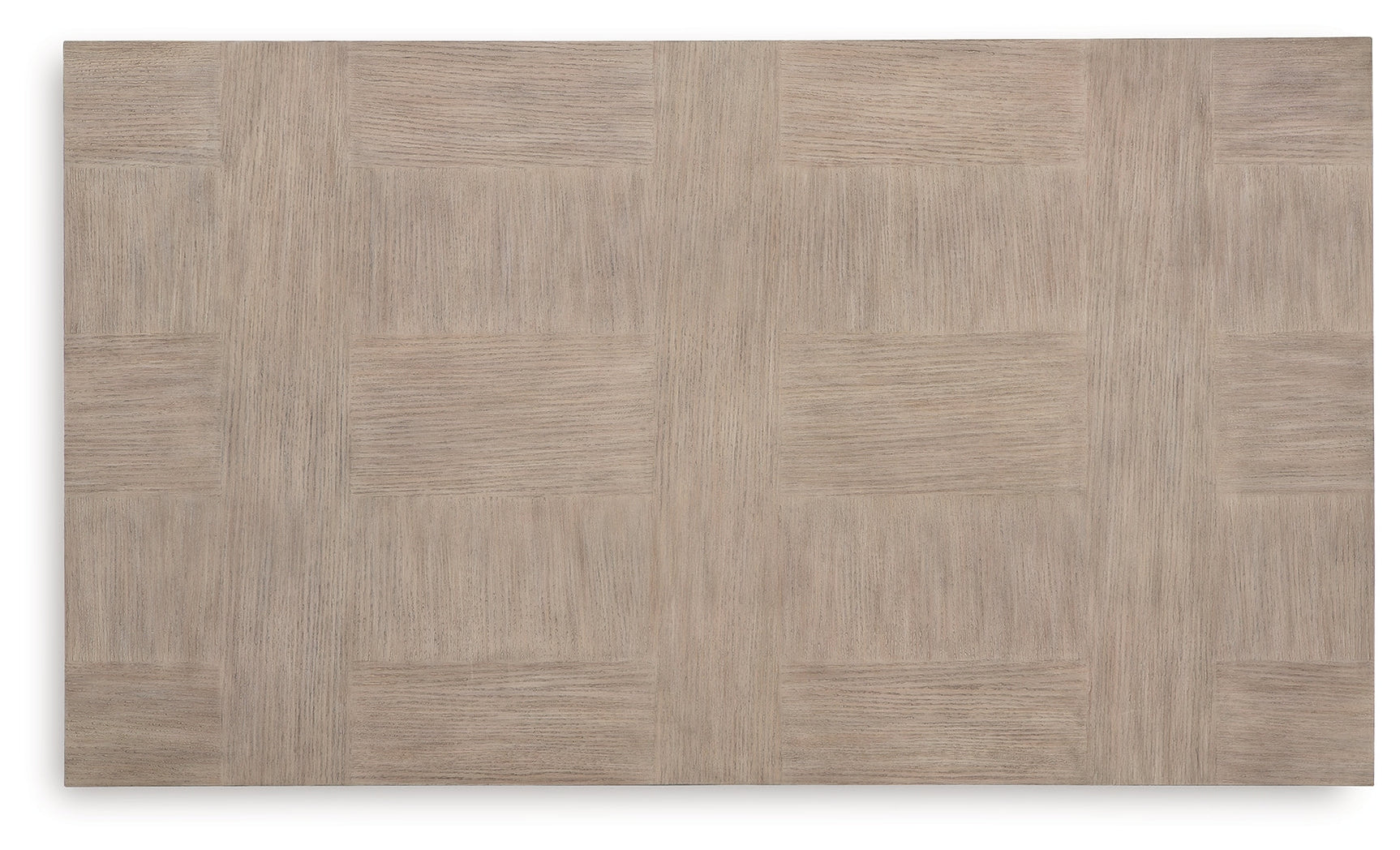 Detail of wire-brushed oak veneer pattern on coffee table