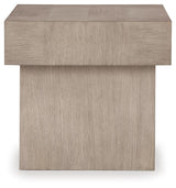 Jorlaina Light Grayish Brown End Table view 4