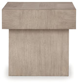 Jorlaina Light Grayish Brown Coffee Table and End Table Set
