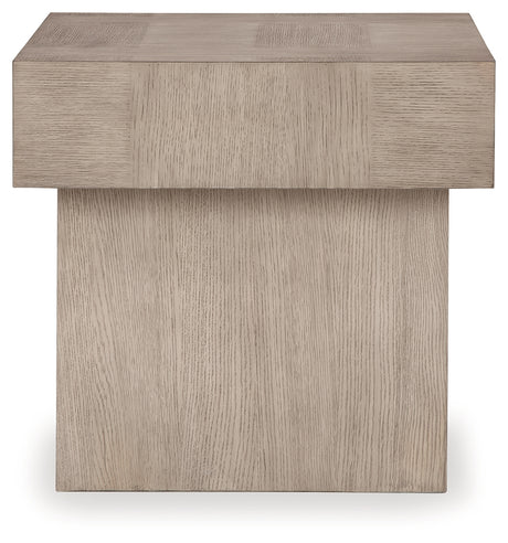 Jorlaina Light Grayish Brown Coffee Table and End Table Set