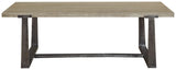 Dalenville Gray Coffee Table head-on front view