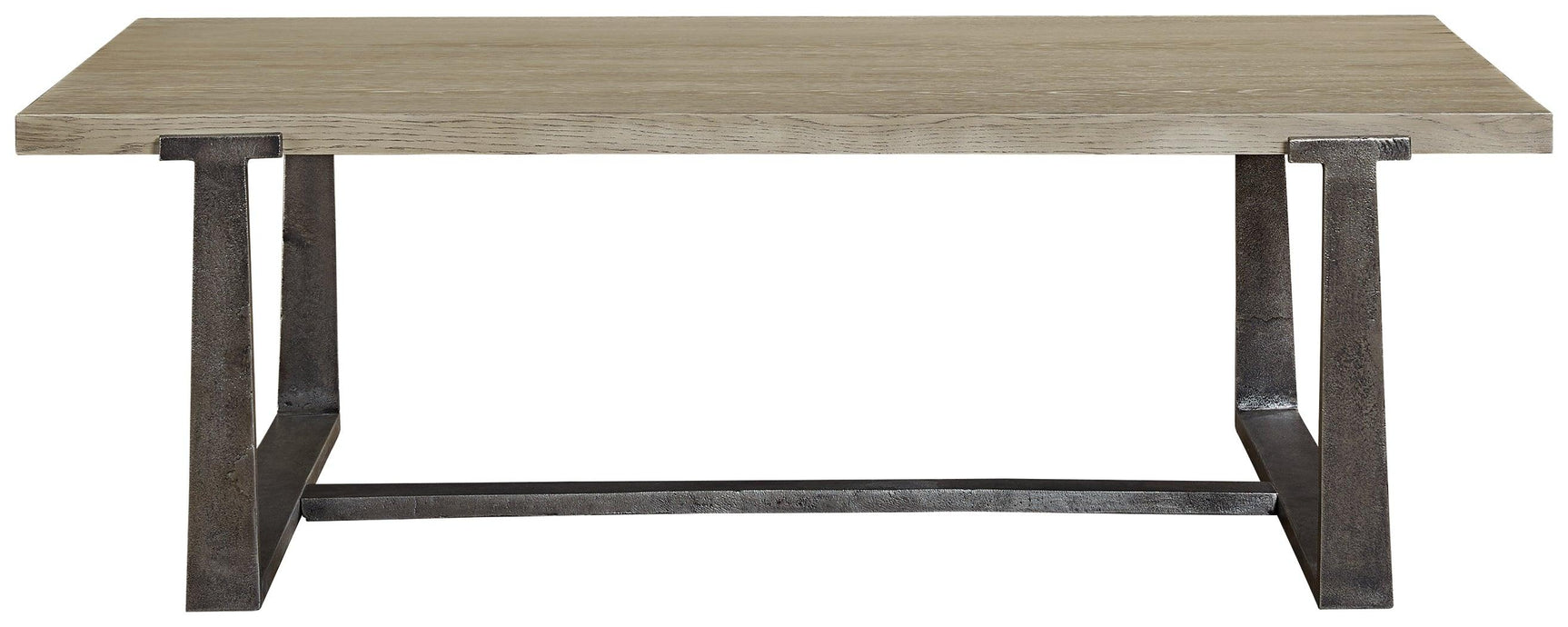 Dalenville Gray Coffee Table head-on front view