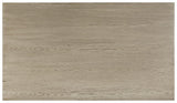 Dalenville Gray Coffee Table top view with warm gray finish