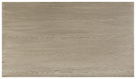 Dalenville Gray Coffee Table top view with warm gray finish