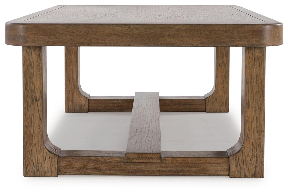 Close-up of Cabalynn table woodworking detail