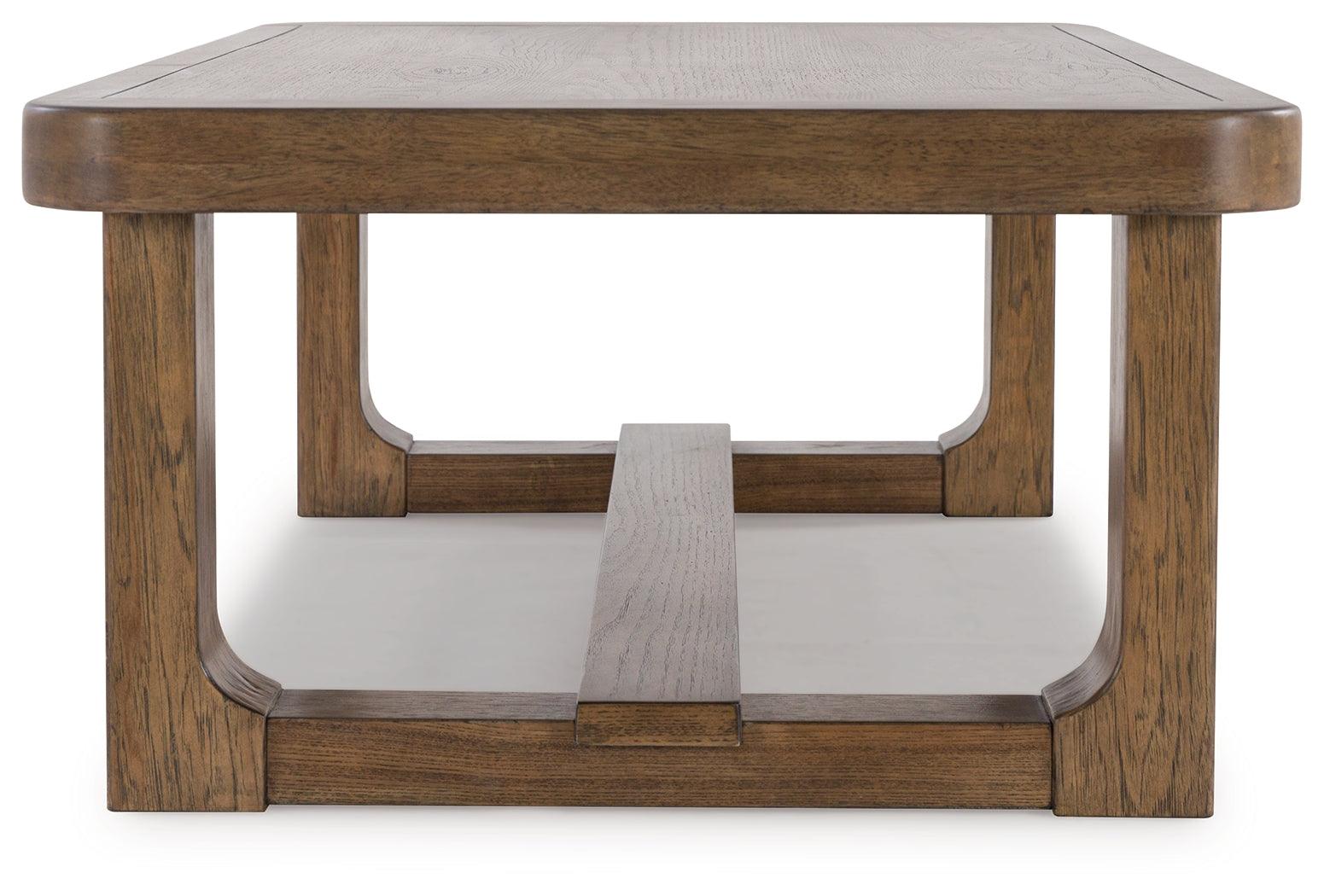 Cabalynn Light Brown Coffee Table - Ella Furniture