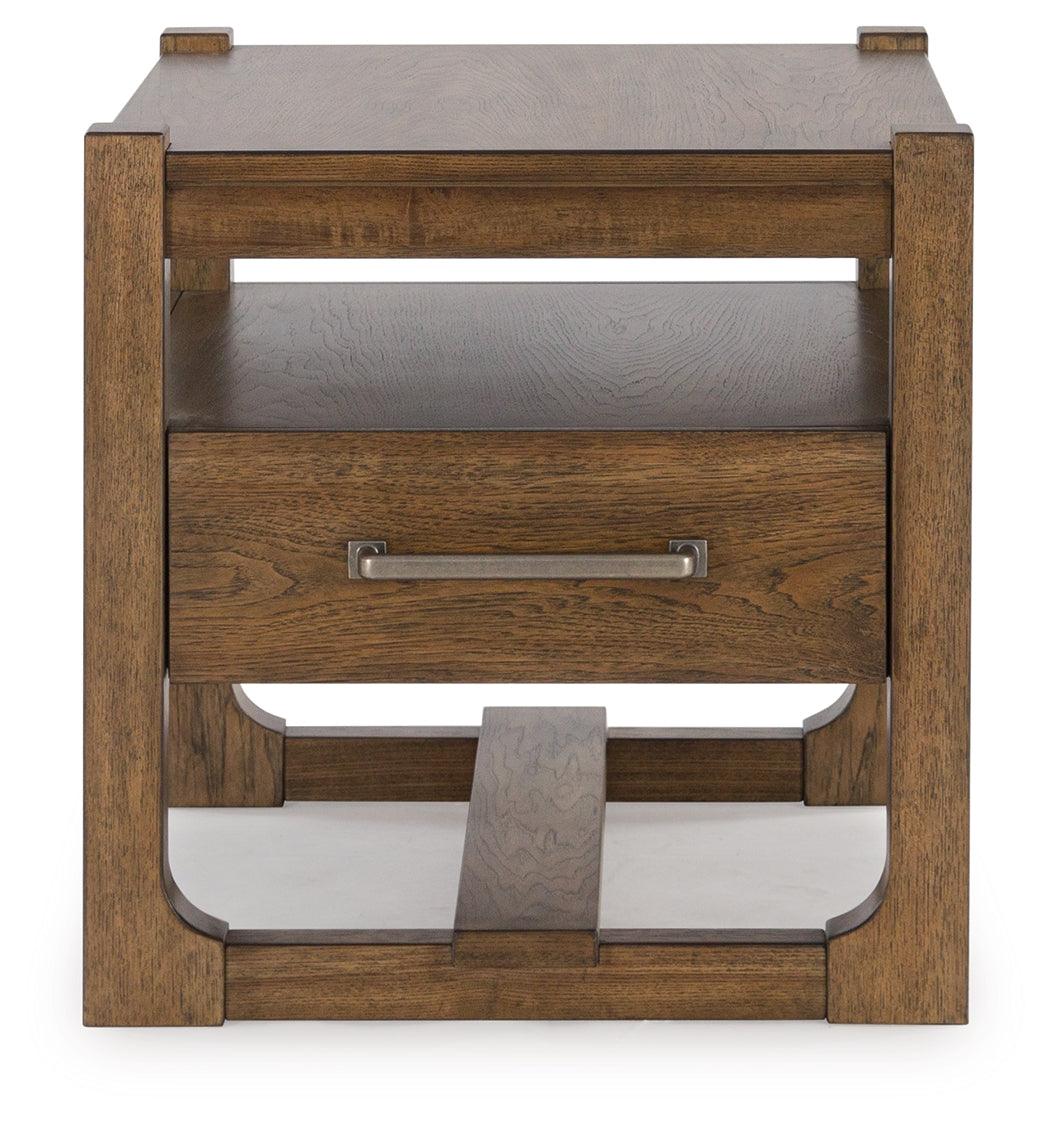 Cabalynn End Table head-on front view
