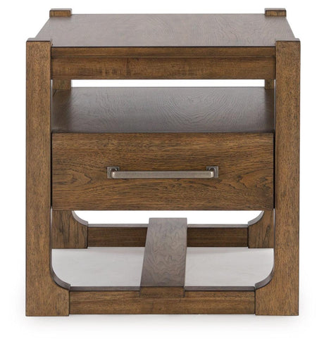 Cabalynn End Table head-on front view