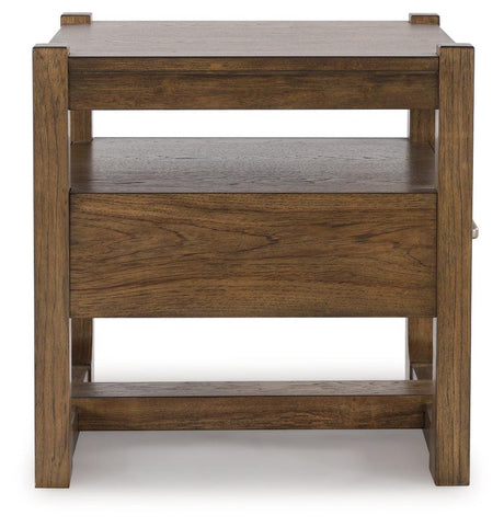 Cabalynn End Table side profile view