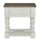 Havalance end table back view