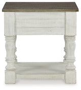 Havalance coffee table set arranged in living room