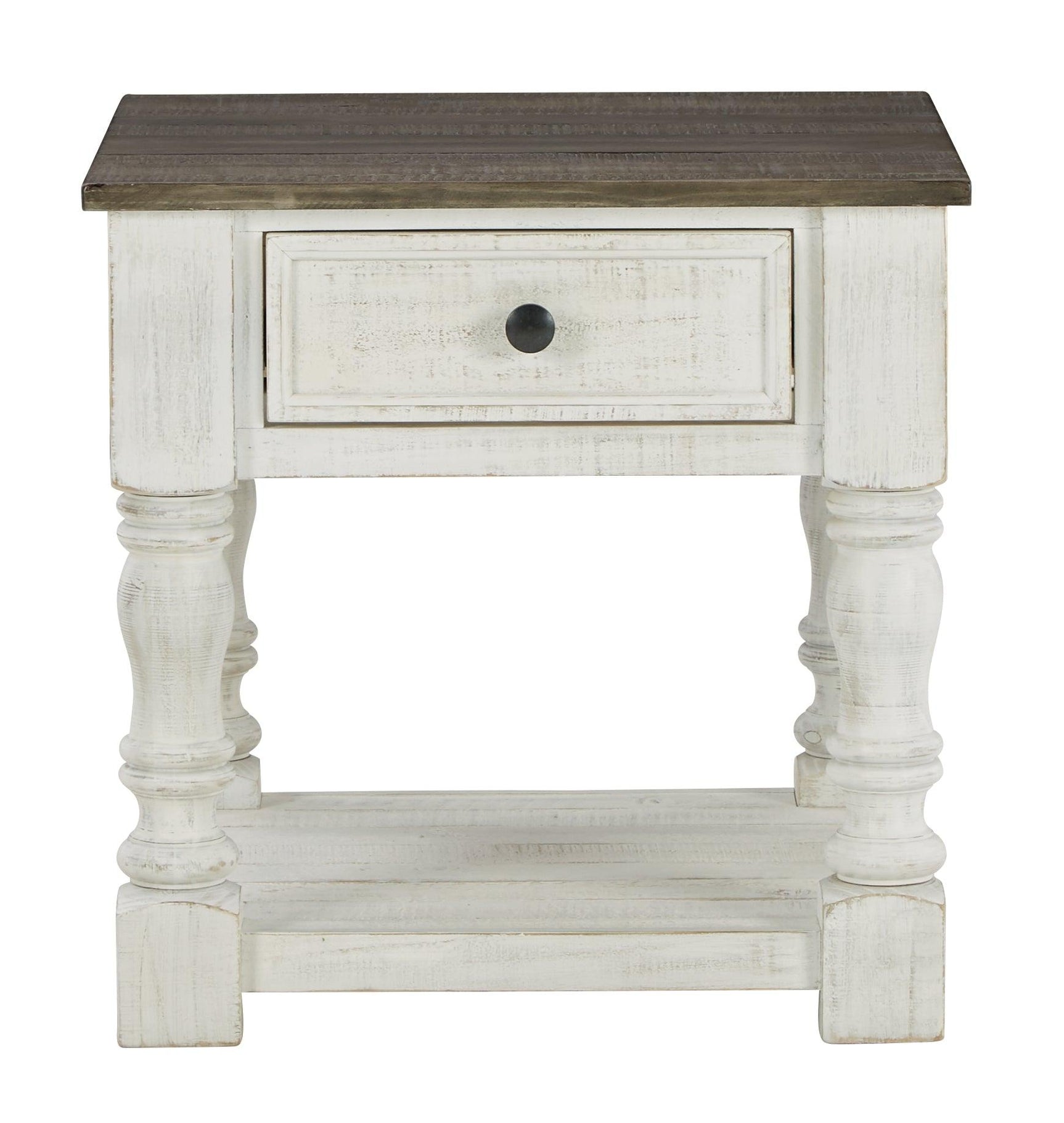 Havalance end table head-on front view
