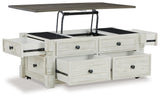Havalance end table angled view with drawer