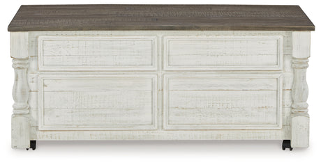 Top view of Havalance coffee table surface