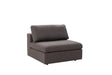 Penelope Smoke Armless Chair by Nova, front view