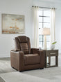 main view of High Impact Tobacco Leather Power Recliner recliner
