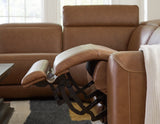 Extended ottoman footrest in reclined position