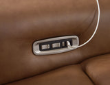 Power recliner with USB charging ports